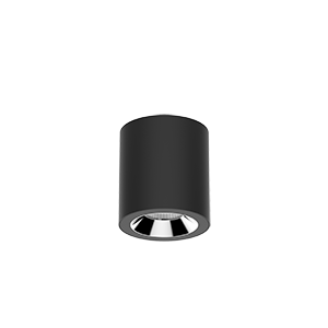 Светодиодный светильник VARTON DL-02 Tube накладной 100х110 мм 12 Вт 3000 K 35° RAL9005 черный муар